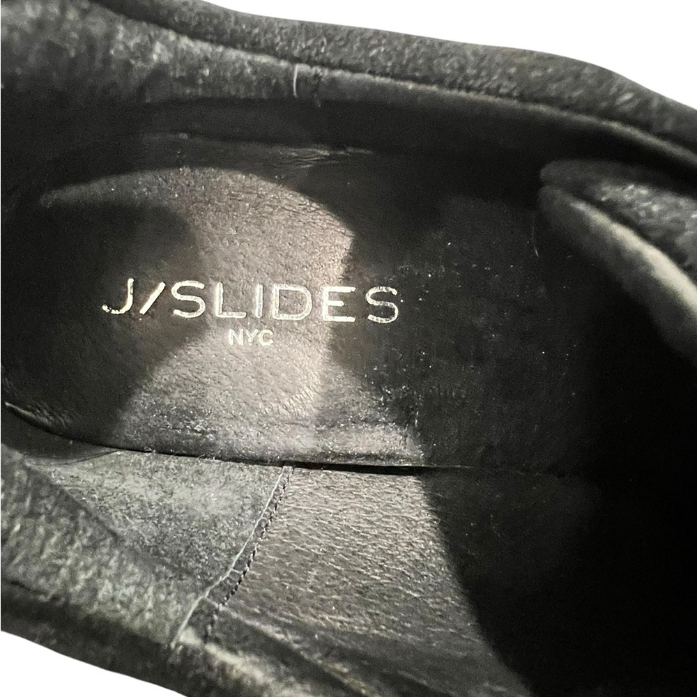 Women's J/Slides Black Suede Wedge Sneakers Size 10 - Picture 9 of 10